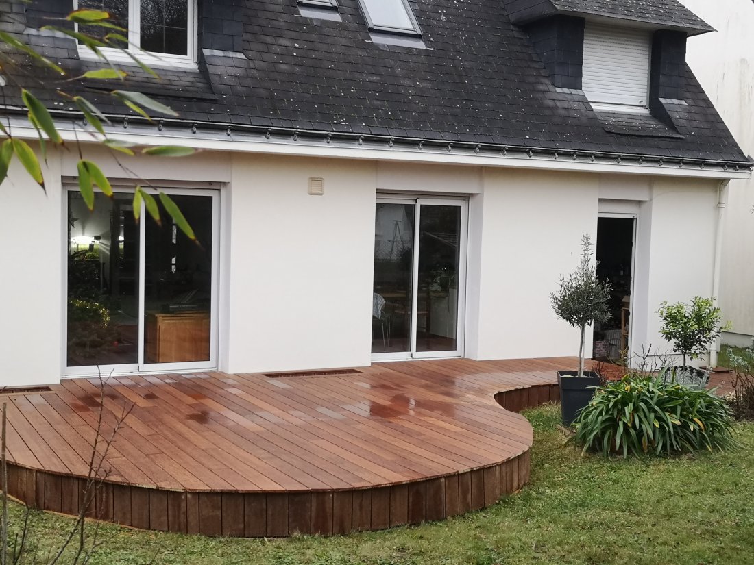 Terrasse bois et composite sur mesure