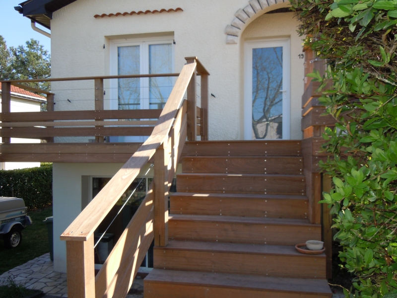 terrasse ,escalier et rambarde gradignan
